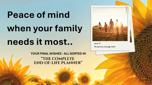 End-of-Life Planner softcover book from Vita Life and Legacy